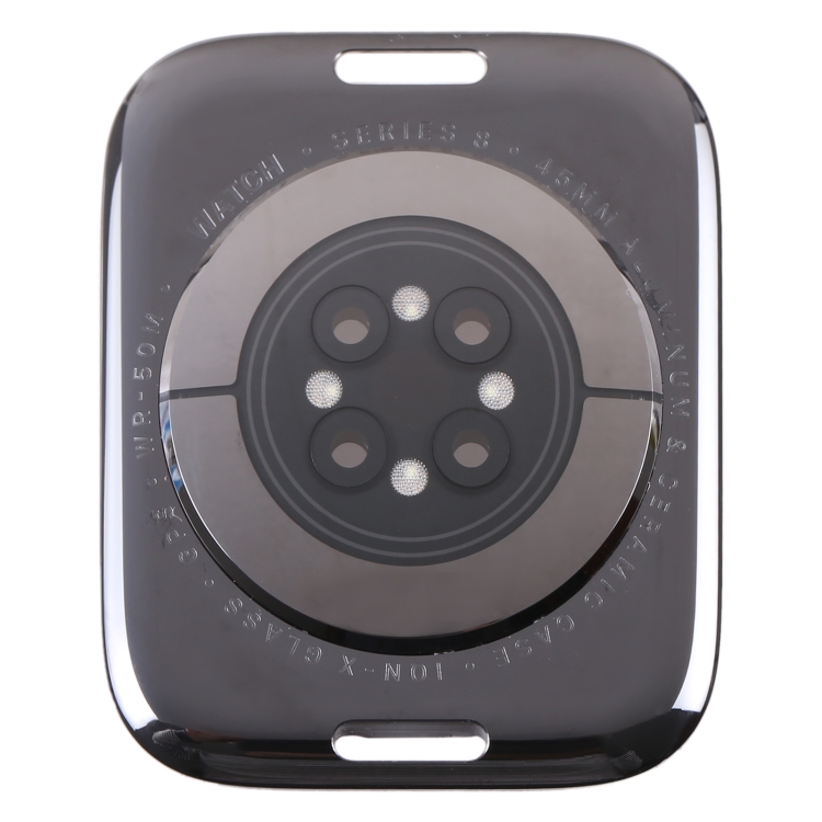 For Apple Watch Series 8 45mm GPS Glass Back Cover With Charging Module - 1