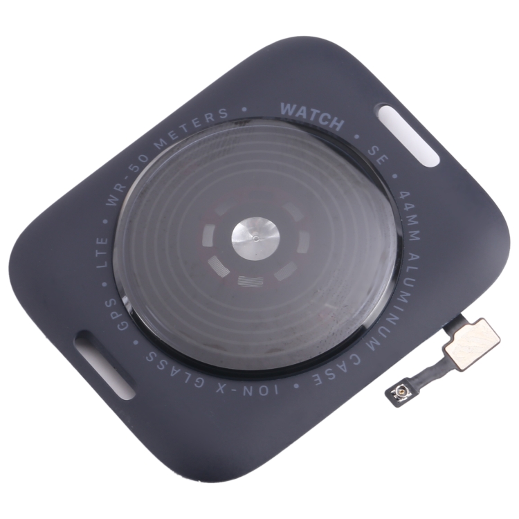 For Apple Watch SE 2022 44mm LTE Edition Rear Housing Glass Cover with Cable (Midnight) - 3