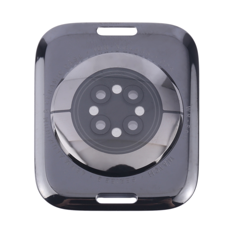 For Apple Watch Series 9 45mm Rear Housing Glass Cover(Black) - 1