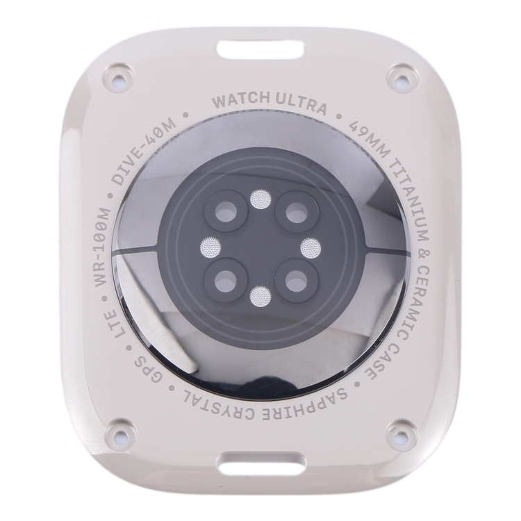 For Apple Watch Series Ultra 1/ 2 49mm Original Rear Housing Glass Cover(Silver) - 1