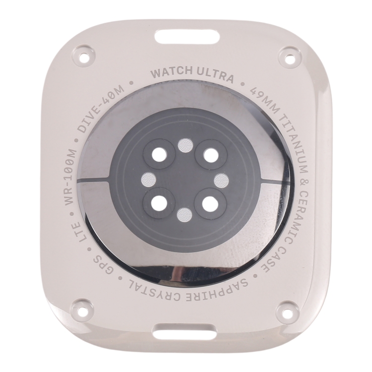 For Apple Watch Ultra 2 49mm A2986 A2987 LTE Version Glass Back Cover(Titanium Gray) - 1