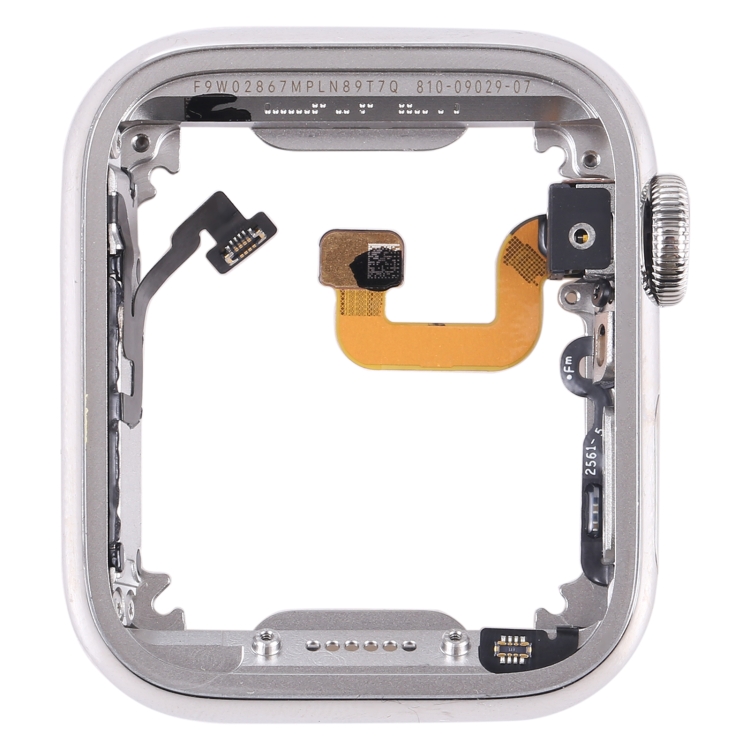 For Apple Watch Series 6 40mm Stainless Steel Middle Frame Bezel Plate with Loudspeaker / Power / Rotating Shaft Flex Cable - 2