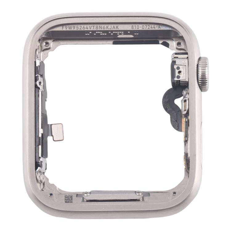 For Apple Watch Series 5 44mm LTE Stainless Steel Middle Frame Bezel Plate with Crown Spin Axis Flex Cable - 2