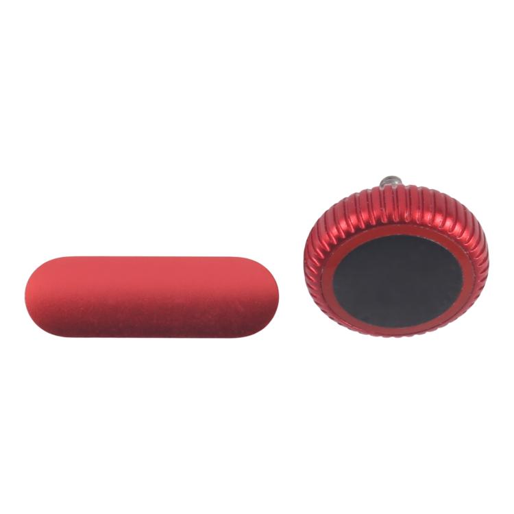 For Apple Watch Series 9 41mm / 45mm GPS Version Watch Crown Nut / Power Button Set (Red) - 1