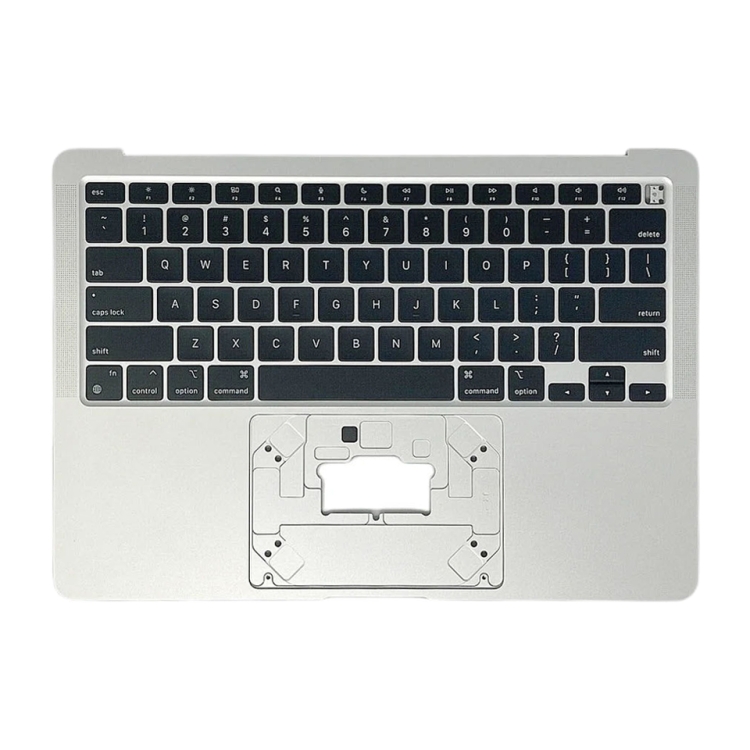 For Macbook Air 13 2020 M1 A2337 EMC3598 C-side Cover + US Edition Key Board (Silver) - 1