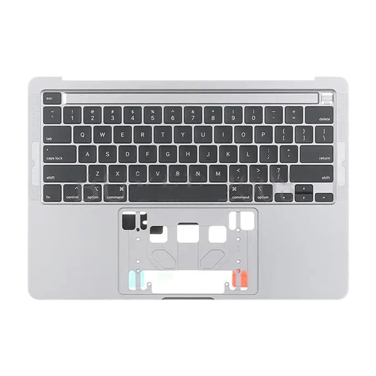 For MacBook Pro Retina 13 inch A2289 2020 C-side Cover + US Edition Key Board (Silver) - 1