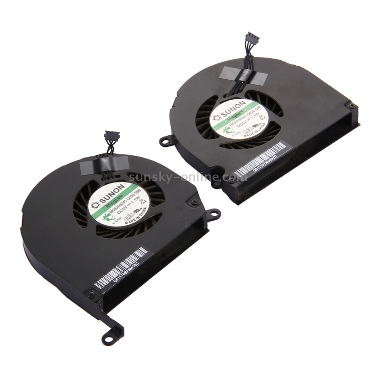 1 Pair for Macbook Pro 15.4 inch (2009 - 2011) A1286 / MB985 / MC721 / MC371 Cooling Fans (Left + Right) - 2