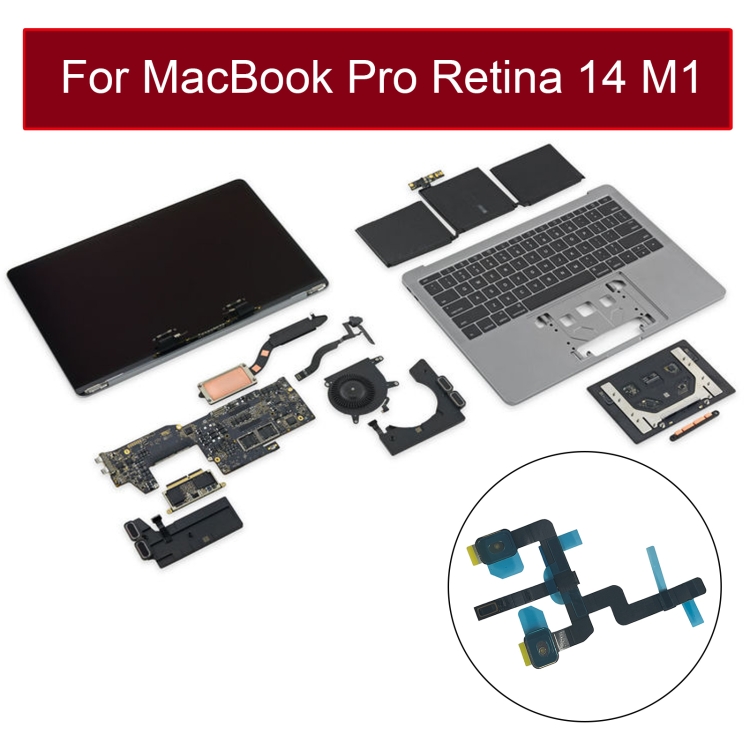 Microphone Flex Cable for MacBook Pro 14 inch M1 A2442 EMC3650 2021 - 4