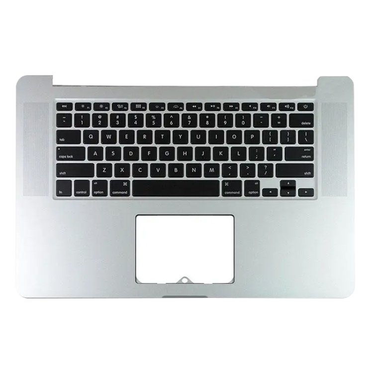 For Macbook Pro 15 A1398 2013 2014 US Keyboard with C Shell (Silver) - 1