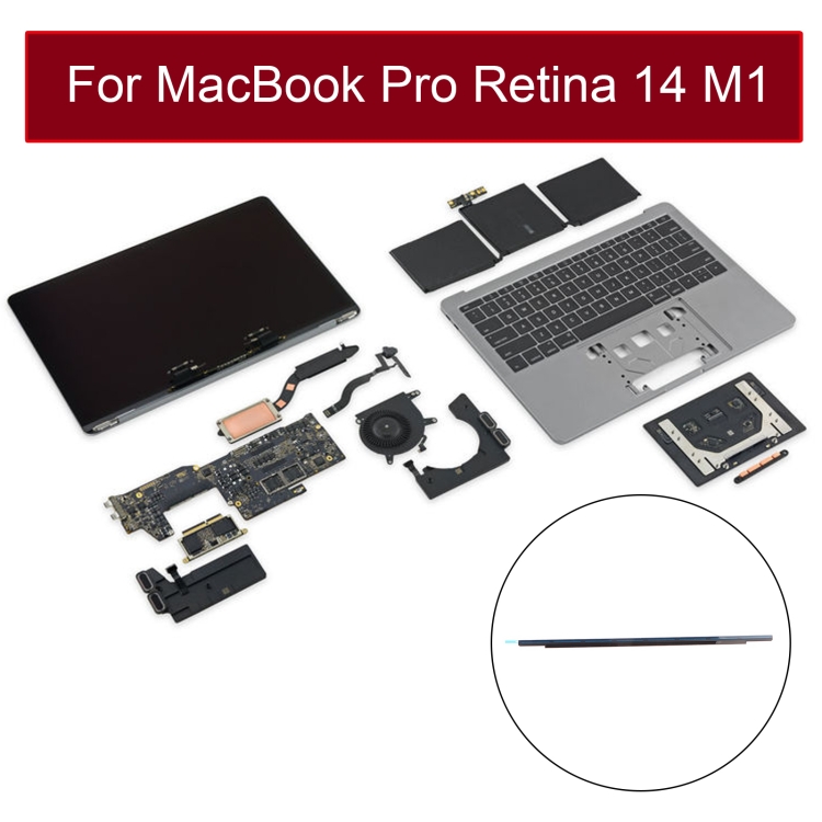 LCD Screen Display Front Bezel Logo Cover for MacBook Pro 14 inch M1 A2442 EMC3650 2021 - 3