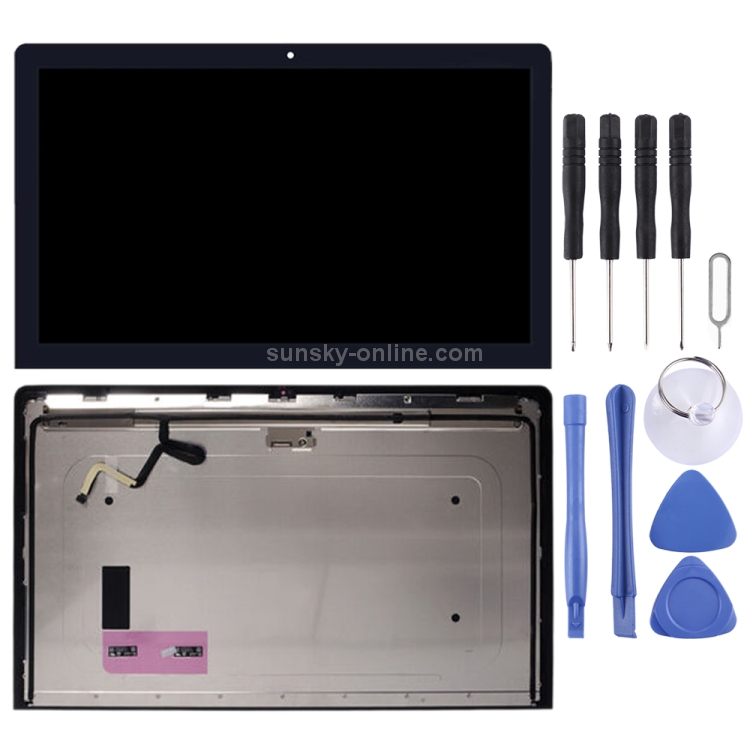 LCD Screen and Digitizer Full Assembly for Apple iMac 27 inch A1419 2K LM270WQ1(SD)(F1)(SD)(F2) 661-7169 (2012-2013)(Black) - 1