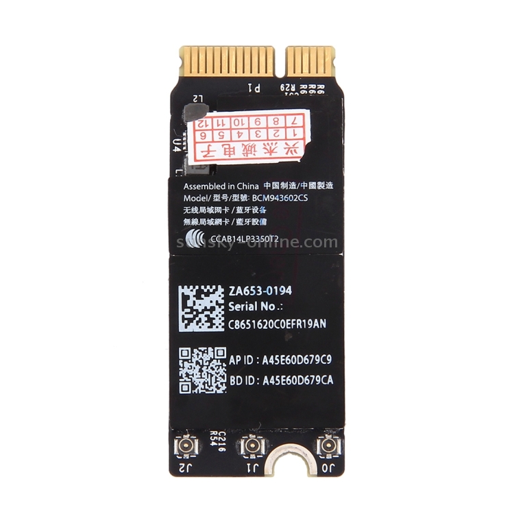 Original Wireless LAN Network Adapter Card for Macbook Pro 13.3 inch & 15.4 inch (2015) / A1398 / A1502 - 1