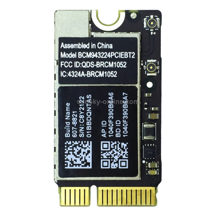 WiFi & Bluetooth Network Module for Macbook Air 13.3 inch A1369 (2010-2011) & 11.6 inch A1370 (2010-2011) & A1465 (2012) - 1
