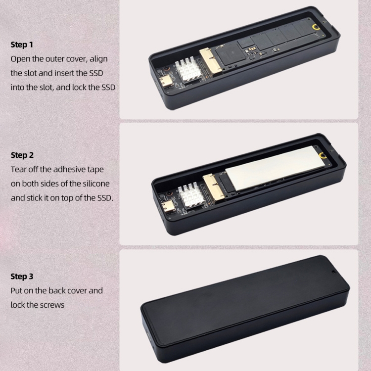 USB3.2 To MAC SSD Enclosure Adapter For Macbook Air Pro 2013-2017 Hard Disk, Spec: 20Gbps C-C Cable Kit - B7