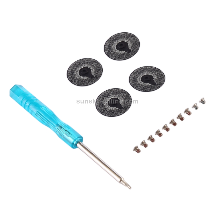3 in 1/Set Bottom Rubber Cooling Mat + Screws + Screwdriver for Macbook Pro Retina A1398 A1502 A1425 - 3