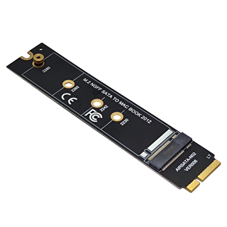 M.2 NGFF SATA To MAC SSD Adapter Riser Card For MacBook Air 2012 A1465 A1466 Long Type - B2