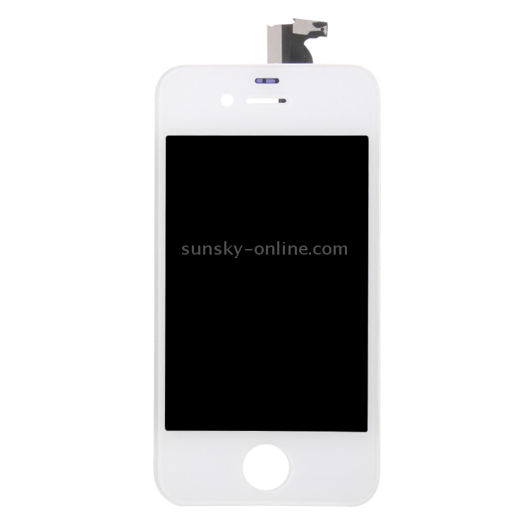 Digitizer Assembly (LCD + Frame + Touch Pad) for iPhone 4S(White) - 1