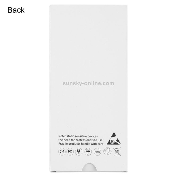 50 PCS Cardboard Packaging White Box for iPhone 5 LCD Screen - 2