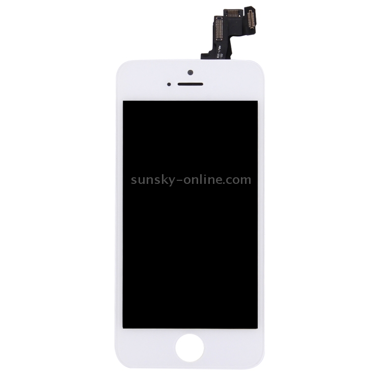 TFT LCD Screen with Front Camera for iPhone 5S(White) - 1