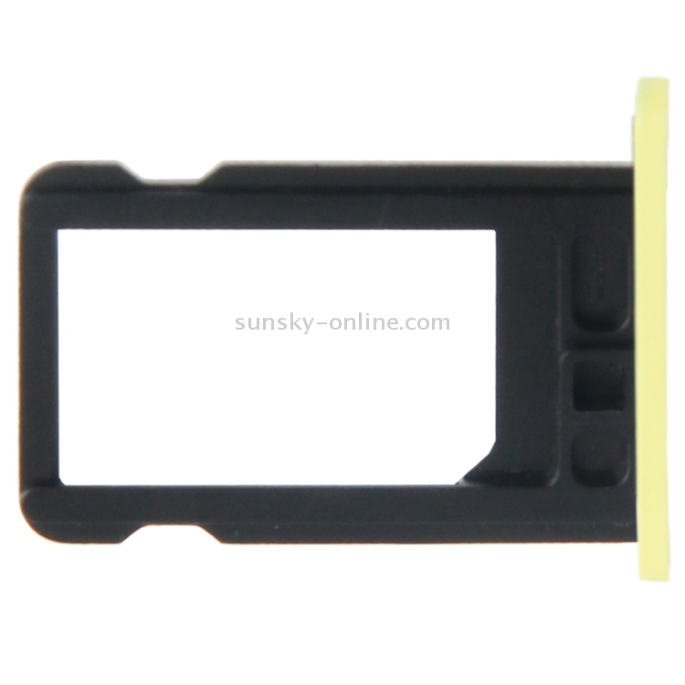 SIM Card Tray Holder for iPhone 5C(Yellow) - 2