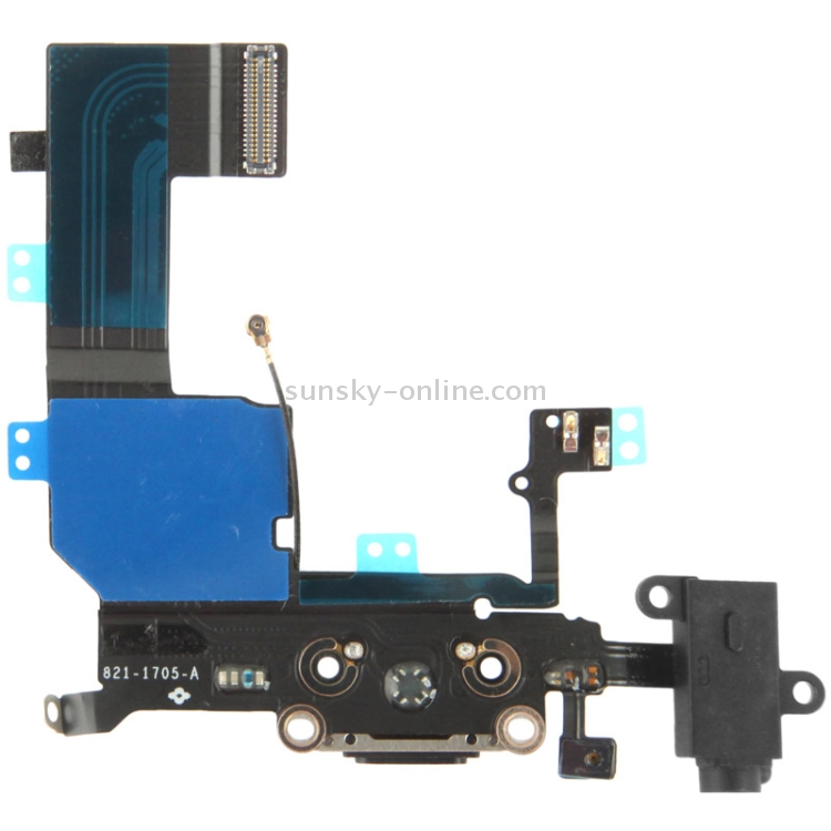 2 in 1 for iPhone 5C (Original Tail Connector Charger + Original Headphone Audio Jack Ribbon) Flex Cable - 2