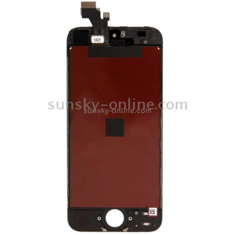 Original LCD Screen with Frame for iPhone 5 (Black) - 1