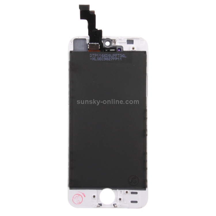 Digitizer Assembly (Original LCD + Frame + Touch Panel) for iPhone 5S(White) - 2