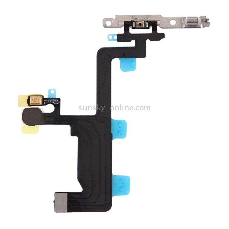Power Button & Flashlight Flex Cable with Brackets for iPhone 6  - 2