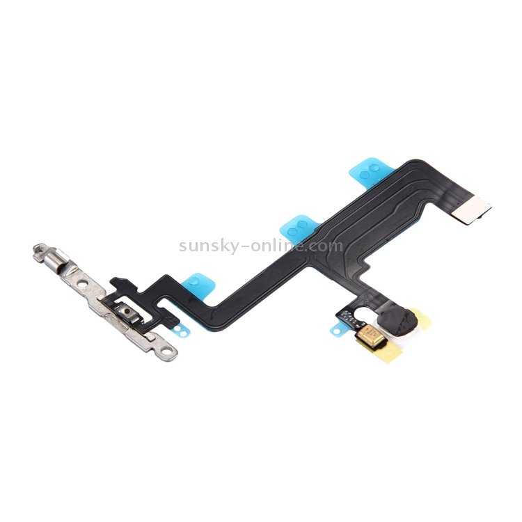 Power Button & Flashlight Flex Cable with Brackets for iPhone 6  - 3