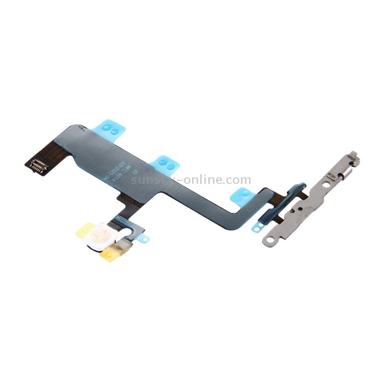 Power Button & Flashlight Flex Cable with Brackets for iPhone 6  - 4