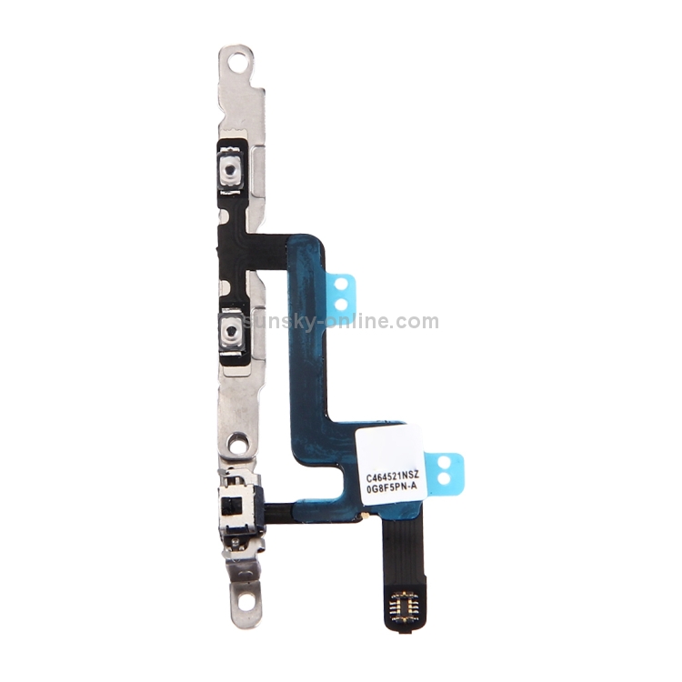 Volume Button & Mute Switch Flex Cable with Brackets for iPhone 6  - 1