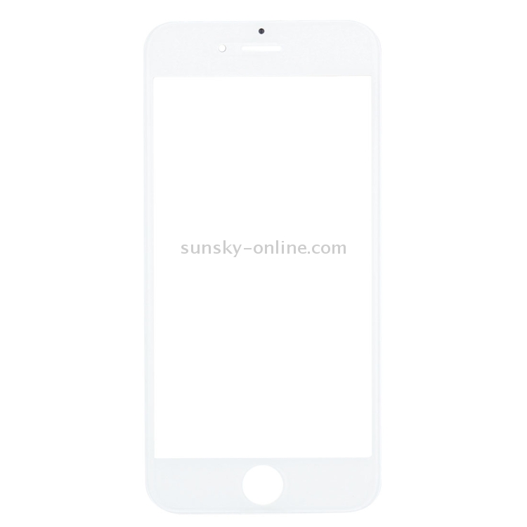Front Screen Outer Glass Lens with Front LCD Screen Bezel Frame & OCA Optically Clear Adhesive for iPhone 6(White) - 1