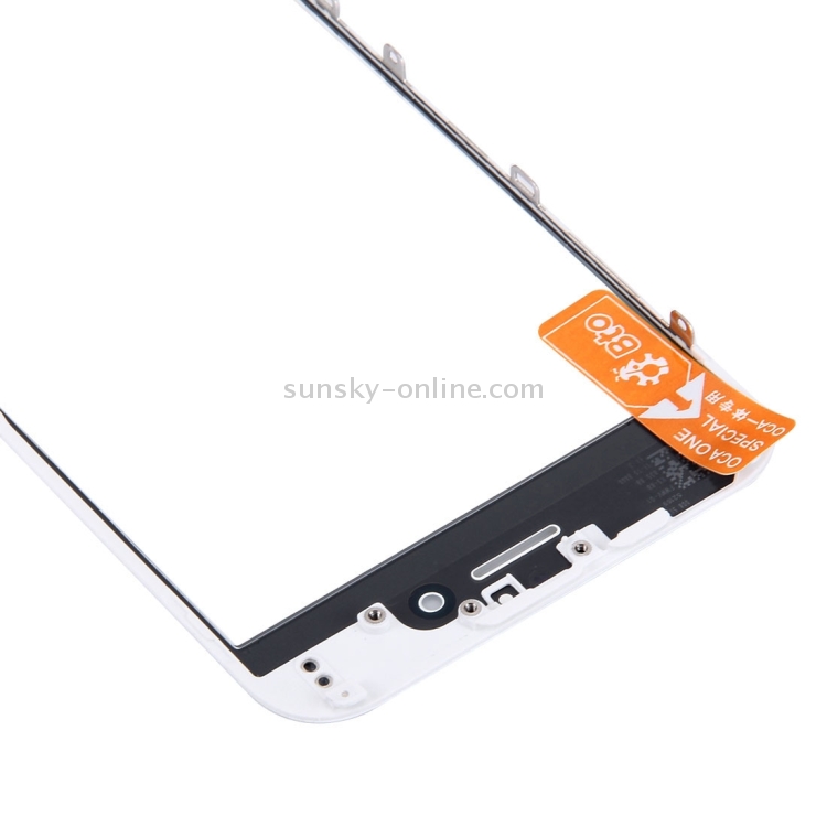 Front Screen Outer Glass Lens with Front LCD Screen Bezel Frame & OCA Optically Clear Adhesive for iPhone 6(White) - 3