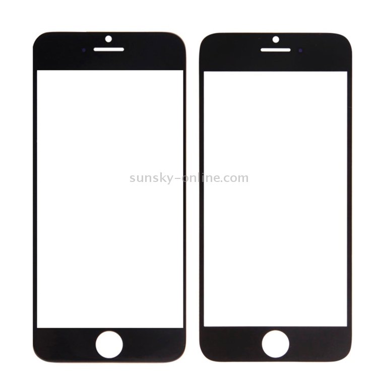 5 PCS Black + 5 PCS White for iPhone 6 Plus Front Screen Outer Glass Lens - 3