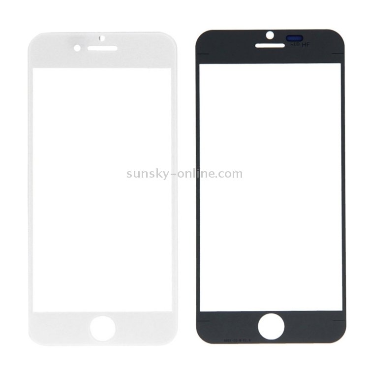 5 PCS Black + 5 PCS White for iPhone 6 Plus Front Screen Outer Glass Lens - 4