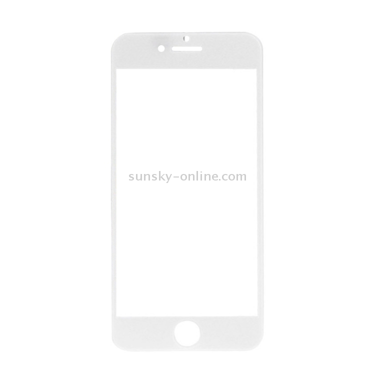 10 PCS for iPhone 6 Plus Front Screen Outer Glass Lens(White) - 3