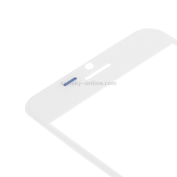 10 PCS for iPhone 6 Plus Front Screen Outer Glass Lens(White) - 5
