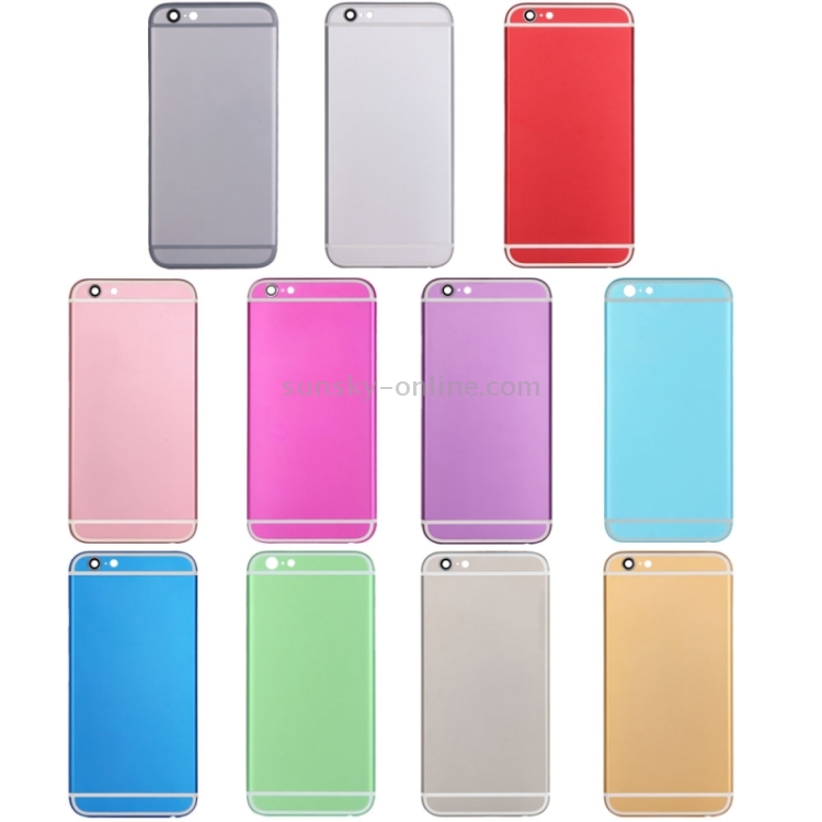 5 in 1 for iPhone 6 (Back Cover + Card Tray + Volume Control Key + Power Button + Mute Switch Vibrator Key) Full Assembly Housing Cover - B1