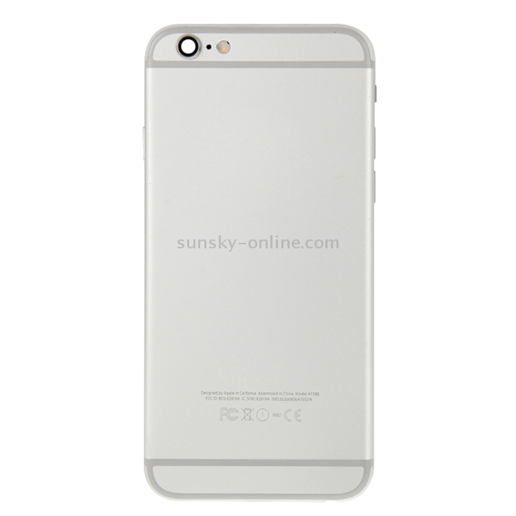 Full Housing Back Cover for iPhone 6 Plus(Silver) - 1
