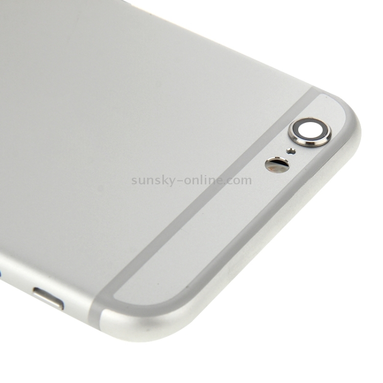 Full Housing Back Cover for iPhone 6 Plus(Silver) - 4