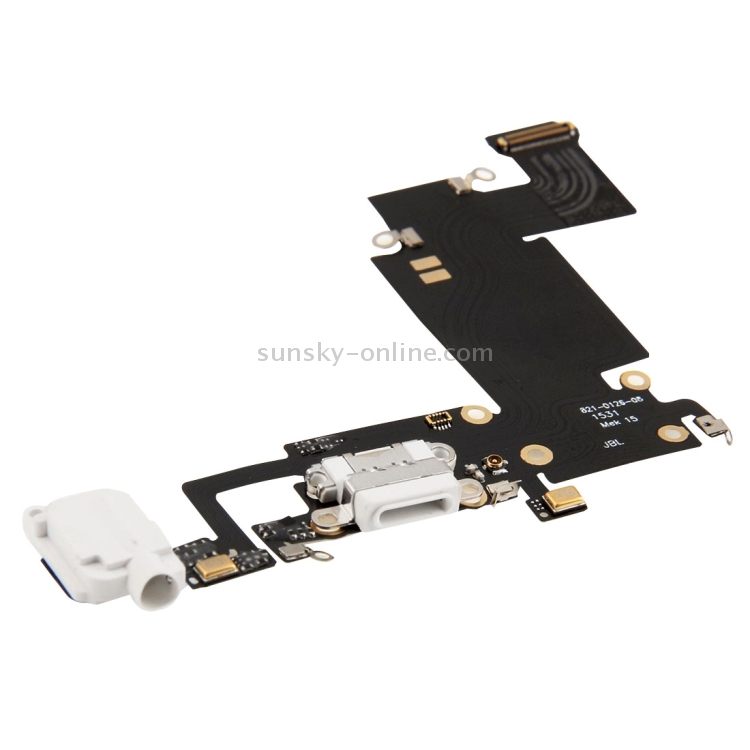 for iPhone 6s Plus White Charging Port Flex Cable - 3