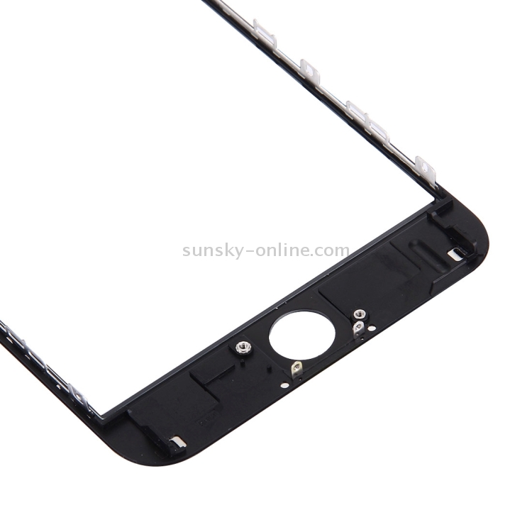 Front Screen Outer Glass Lens with Front LCD Screen Bezel Frame & OCA Optically Clear Adhesive for iPhone 6s Plus(Black) - 4
