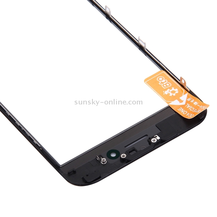 Front Screen Outer Glass Lens with Front LCD Screen Bezel Frame & OCA Optically Clear Adhesive for iPhone 6s(Black) - 3