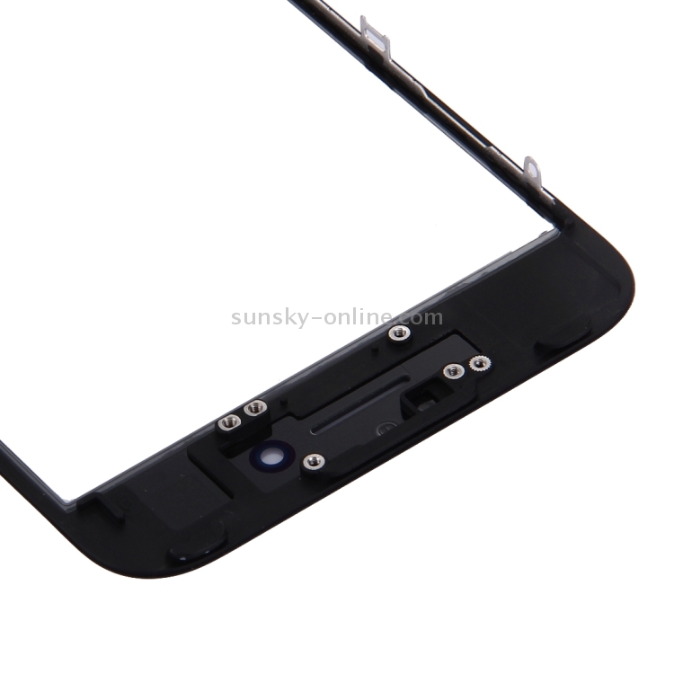 2 in 1 for iPhone 7 (Original Front Screen Outer Glass Lens + Original Frame)(Black) - 3