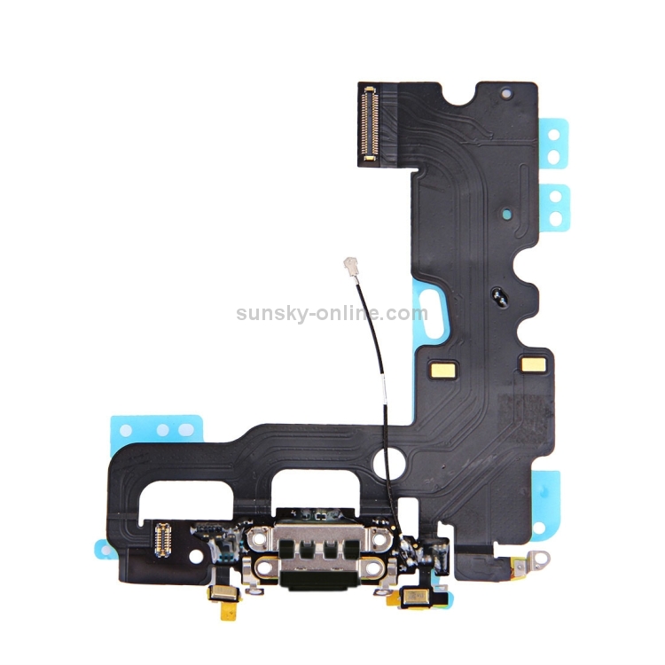 Charging Port + Audio Flex Cable for iPhone 7(Black) - 2