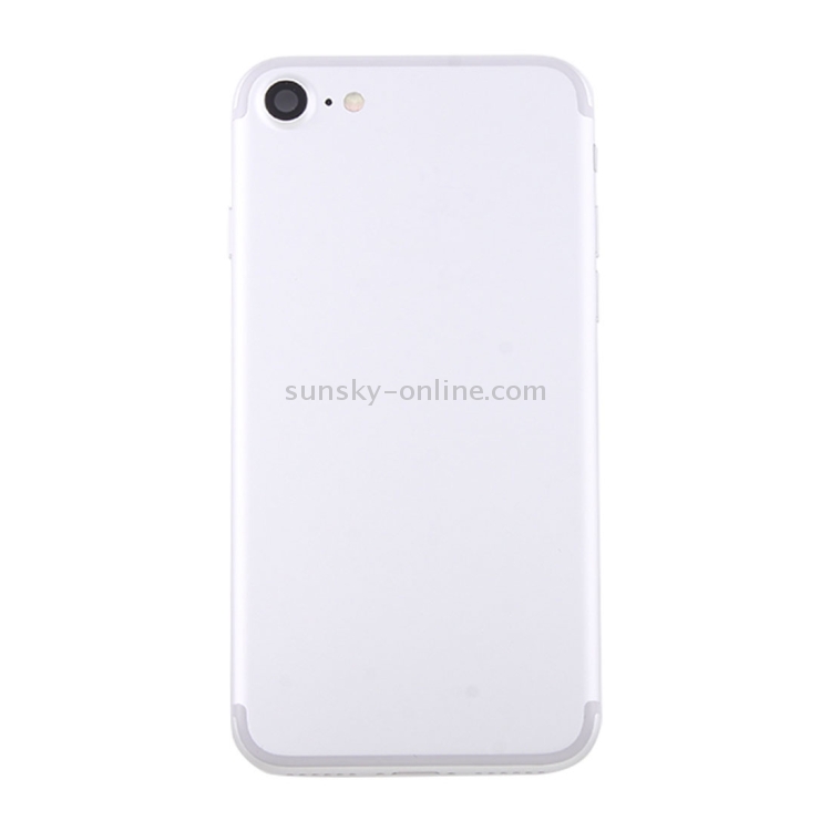 Battery Back Cover Assembly with Card Tray for iPhone 7(Silver) - 1
