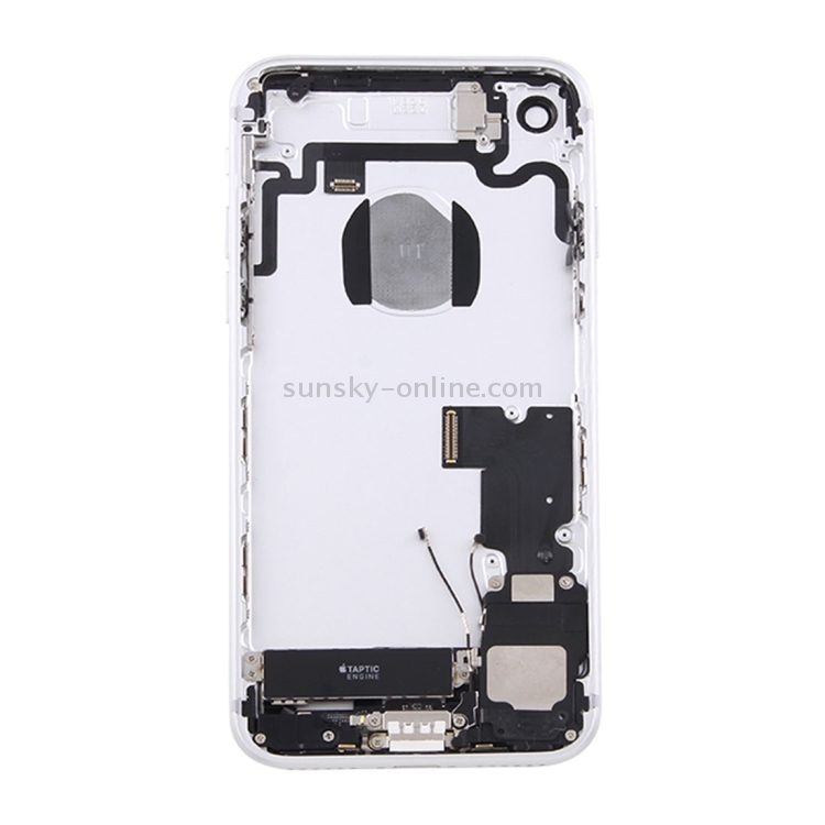 Battery Back Cover Assembly with Card Tray for iPhone 7(Silver) - 2