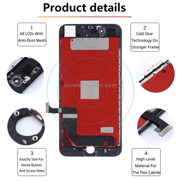 For iPhone 7 Plus Original LCD Screen (White) - 8