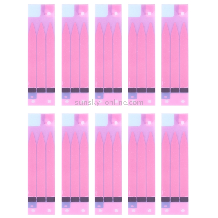 10 PCS for iPhone 7 Plus Battery Adhesive Tape Stickers - 1