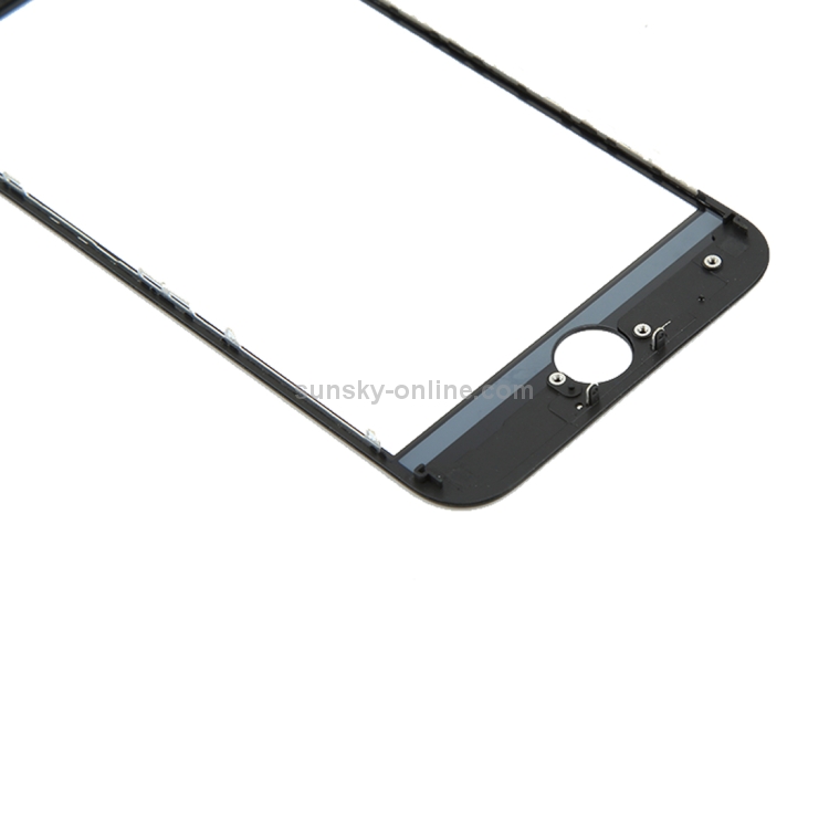 Front Screen Outer Glass Lens with Front LCD Screen Bezel Frame for iPhone 8(Black) - 4